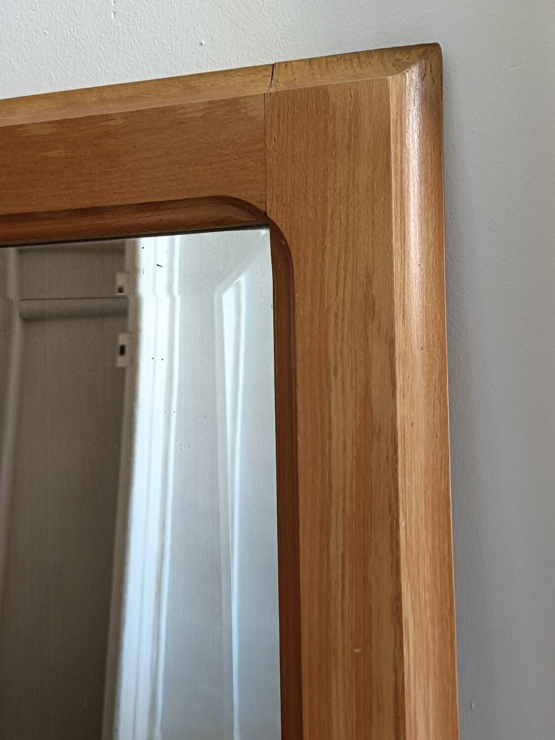 70' Scandinavian solid wood mirror