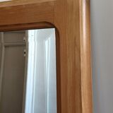 70' Scandinavian solid wood mirror