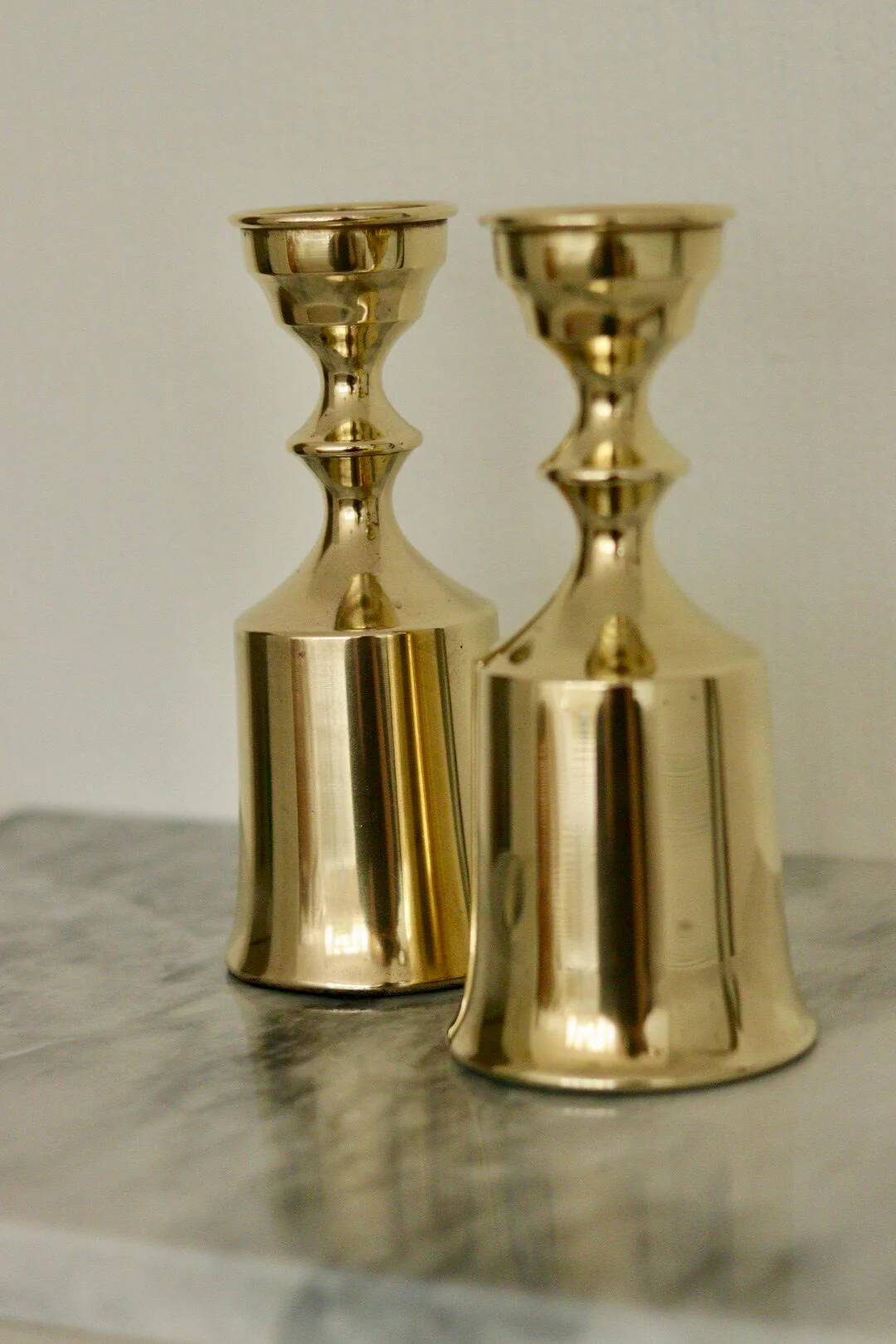 Dansk Copenhagen brass candle holders