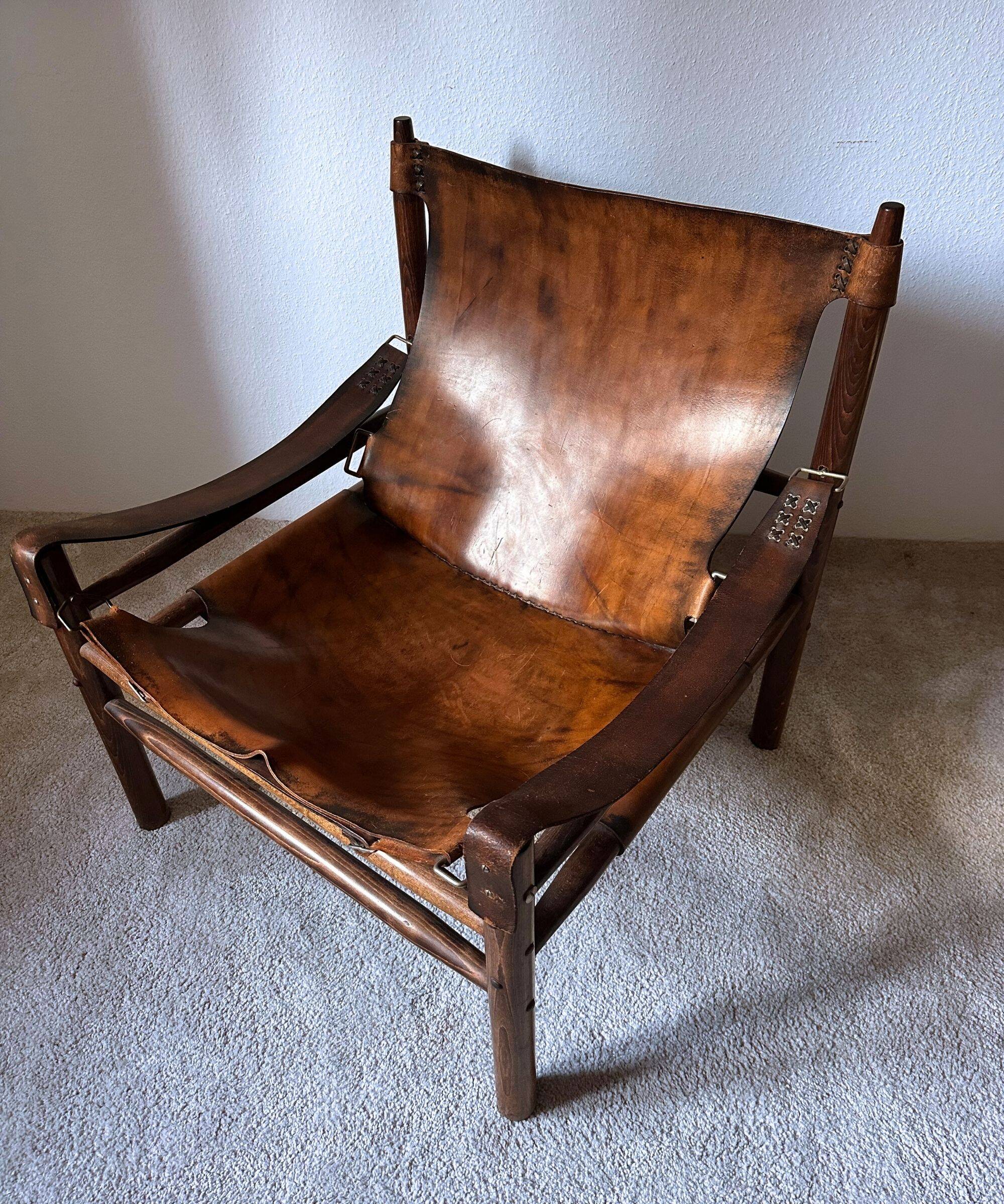 Buffalo Leather 'Safari' Armchair