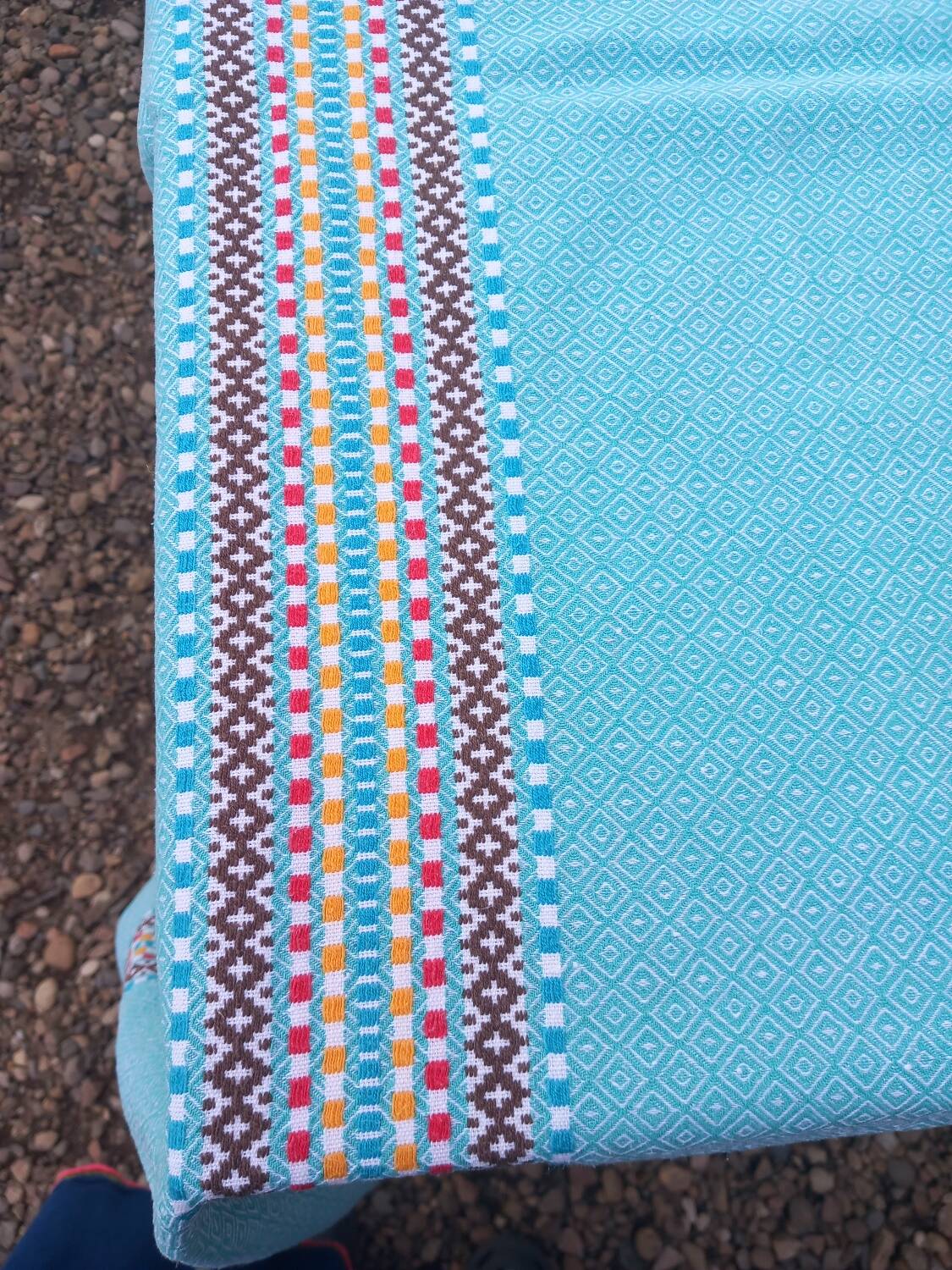 Old tablecloth 2.80 m + 12 napkins