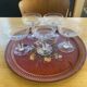 5 coupes à champagne en cristal