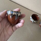 Set of 4 Russian ceramic egg cups