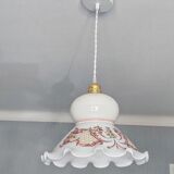 Vintage opaline pendant lamp