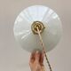 Pair of suspensions in white opaline