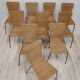 Lot de 10 chaises vintage osier et métal