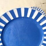 Set of 4 fox trott sarreguemines art deco dessert plates 1930