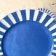 Set of 4 fox trott sarreguemines art deco dessert plates 1930