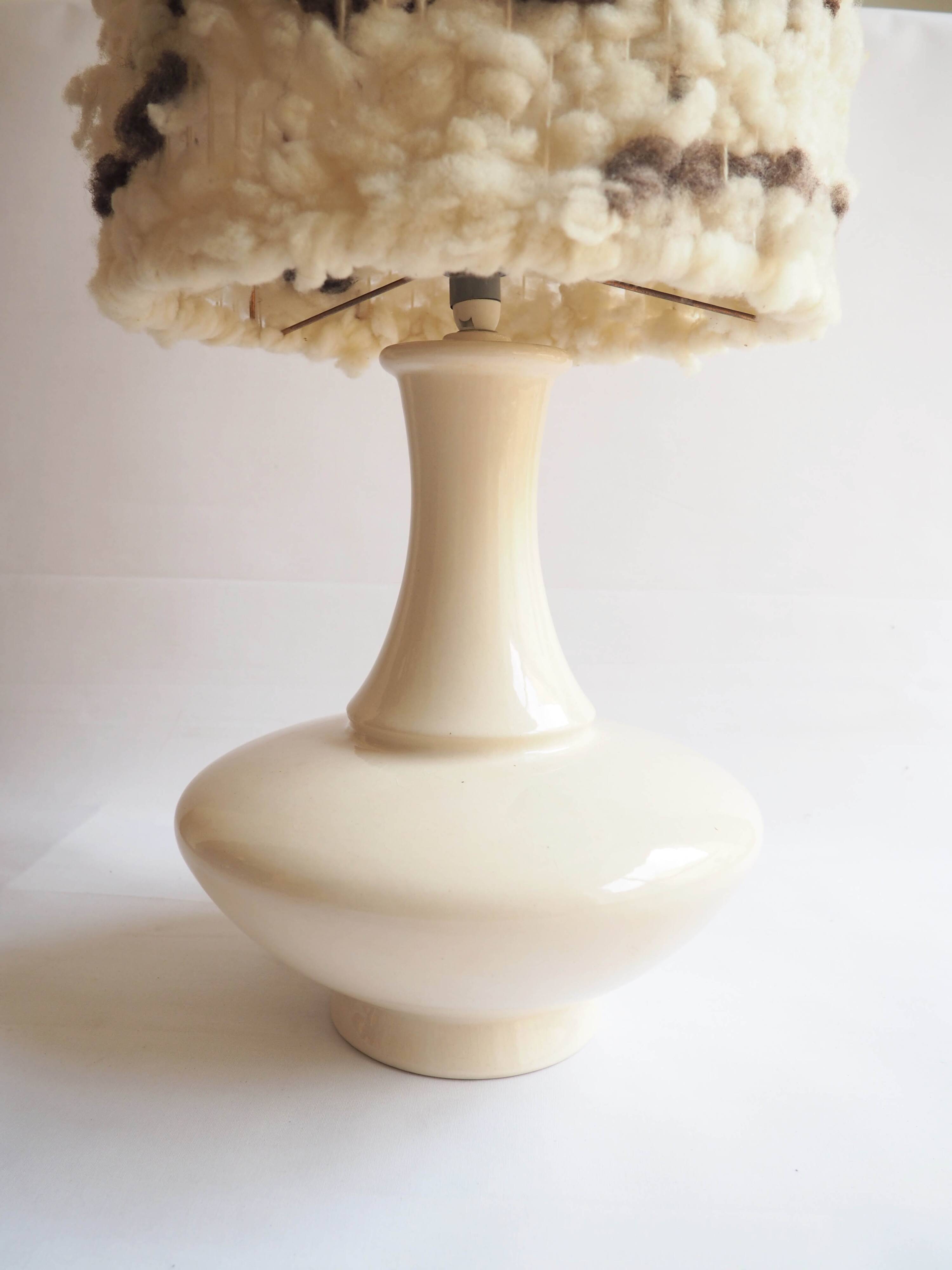 Large ceramic floor lamp