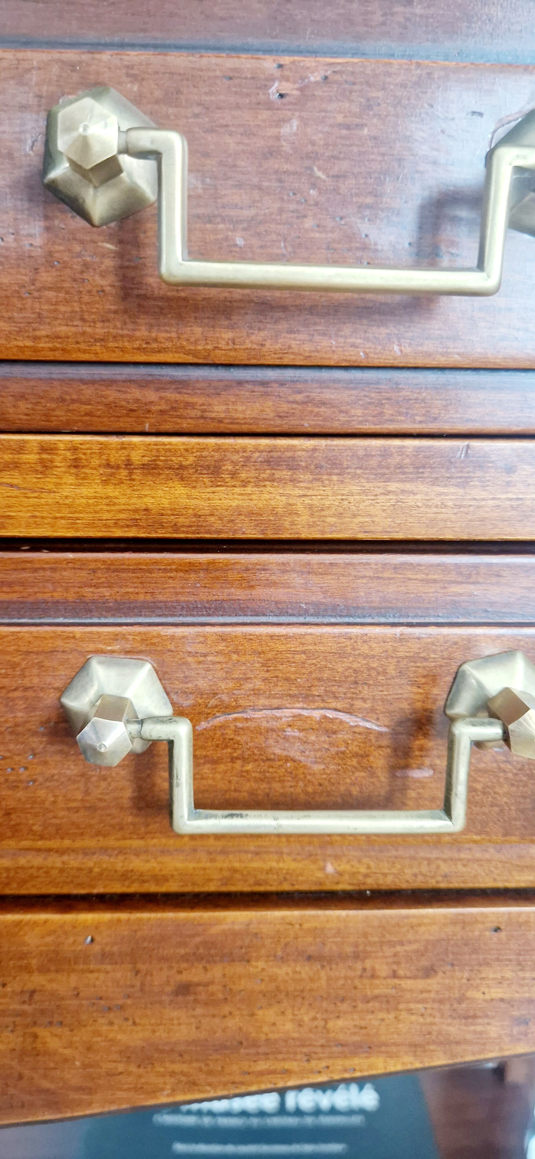 Console trolley style Directoire in mahogany
