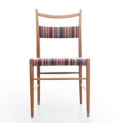 Suite de 4 chaises scandinave de Yngve Ekstrom, tissu Paul Smith