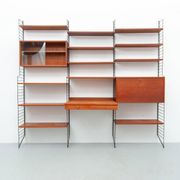 String wall shelf by Kajsa & Nisse Strinning, 1950s