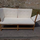 2-seater sofa 1789 spoke back by Borge Mogensen in oak
