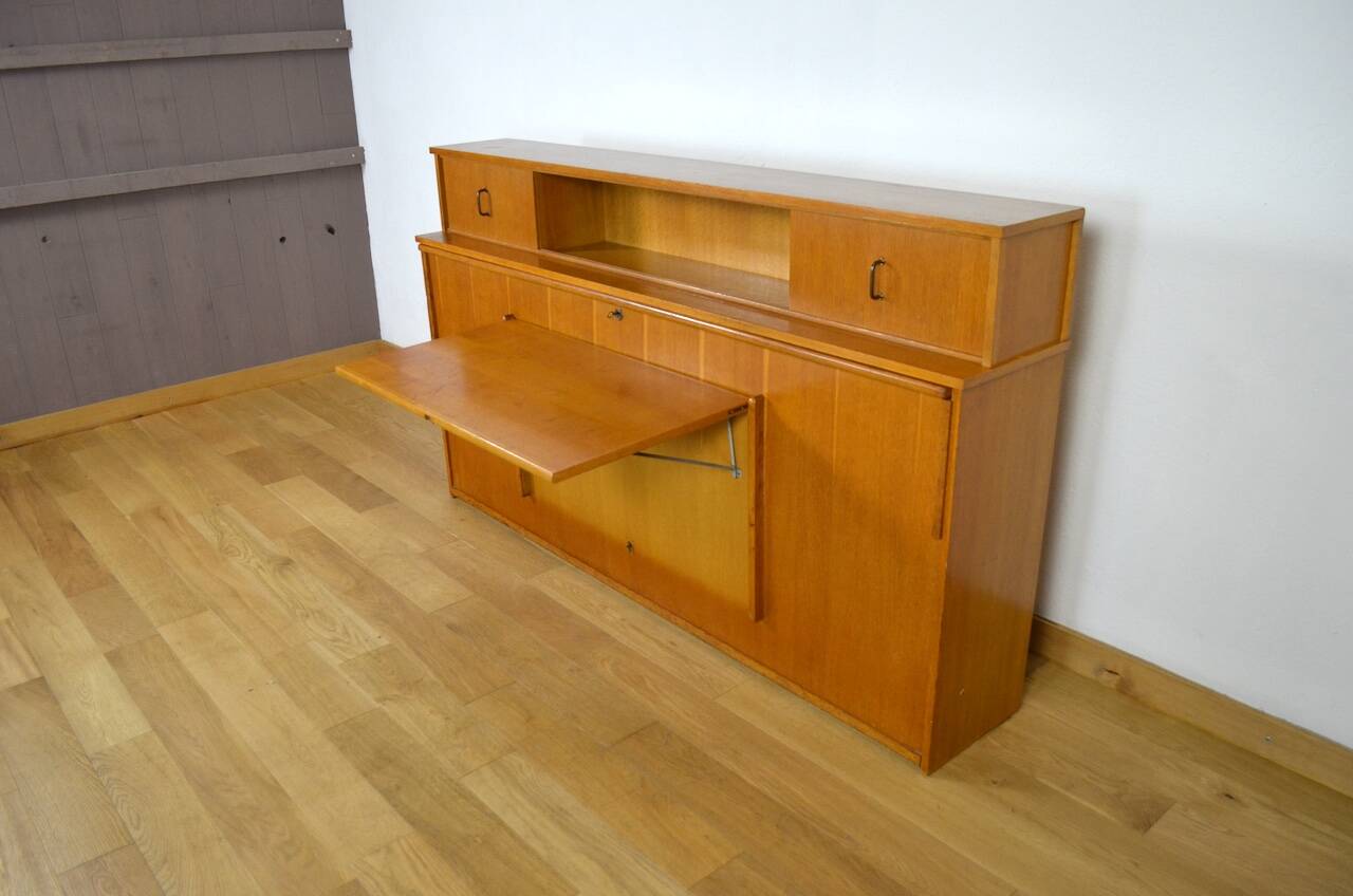 Daybed / Modular Desk Furnished in Vintage Blond Oak 1950