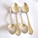SFAM set of 4 Art Deco silver-plated teaspoons in Printania style