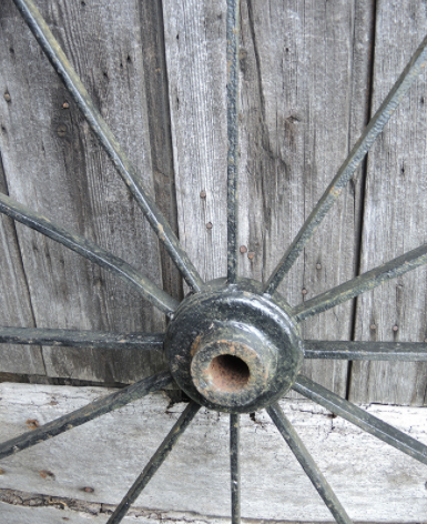 Iron cart or cart wheel