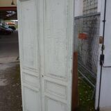 Pair of closet door old green patina
