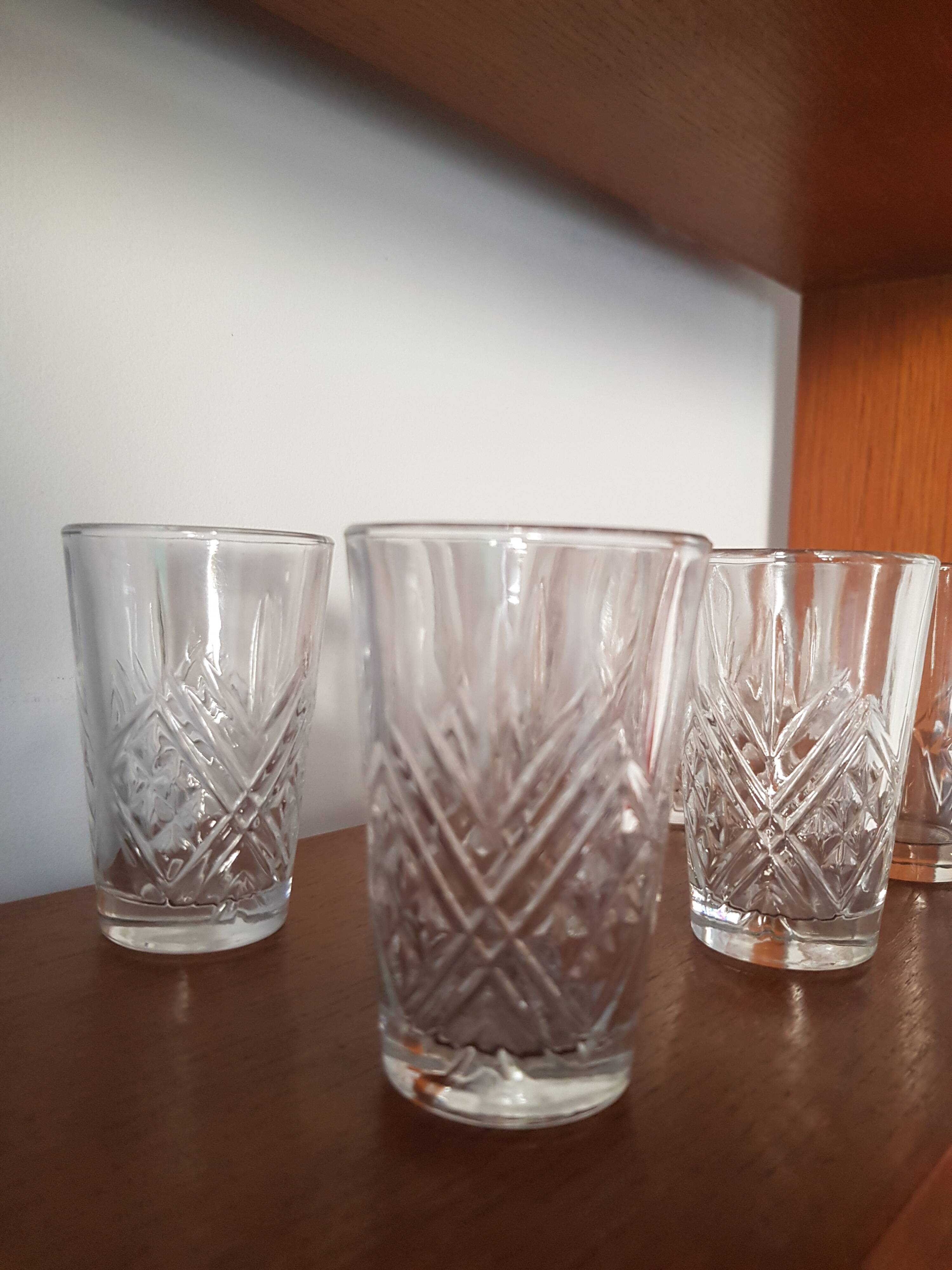 Lot de 6 verres en cristal saint louis