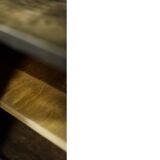 Scandinavian sideboard in birch with hand-painted op-art pattern, 1960s