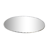 Oval mirror bevelled borders 60 x 43