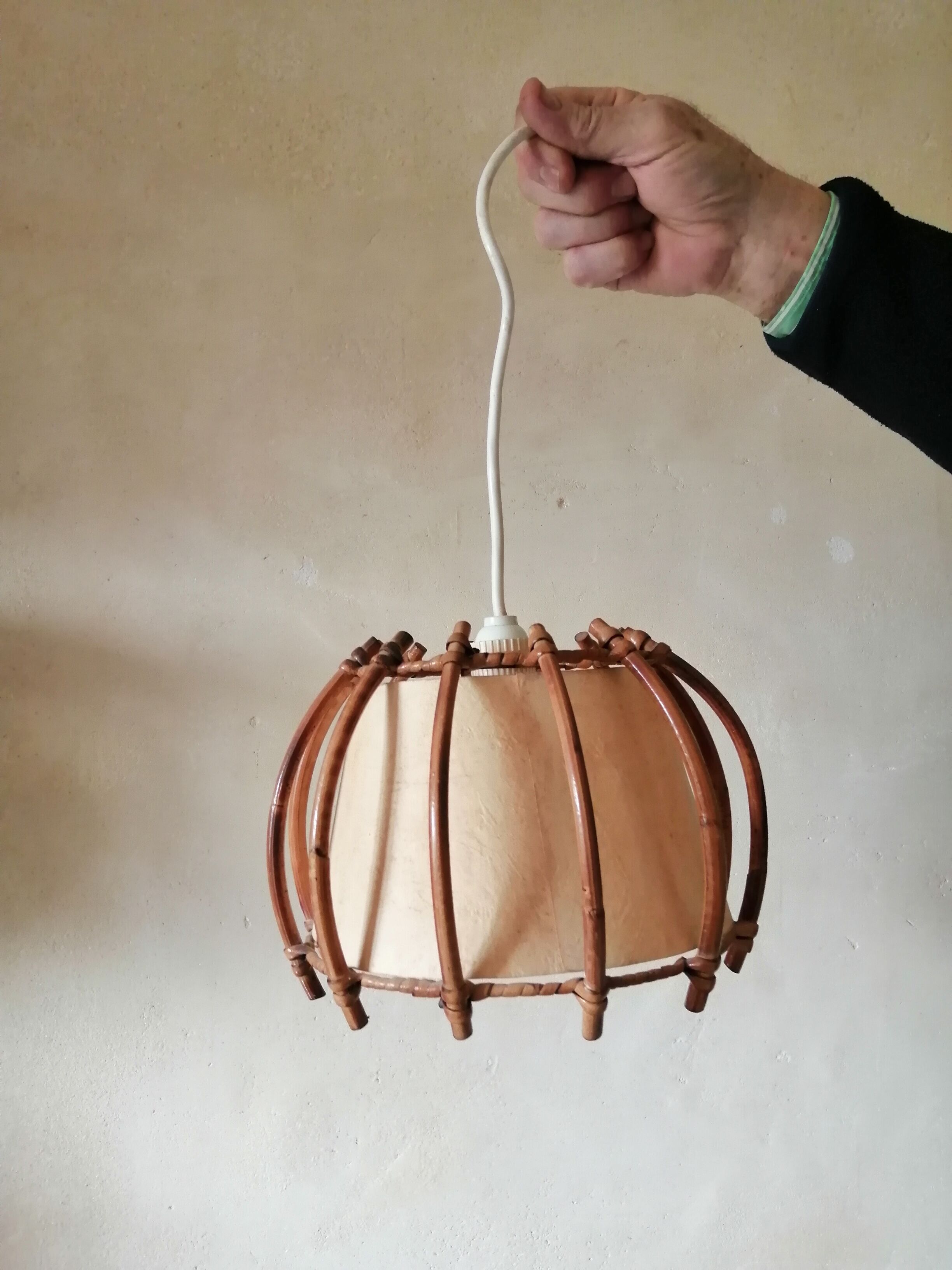 Vintage rattan hanging