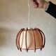 Suspension rotin vintage