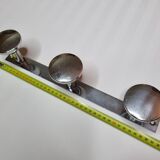 Art Deco style metal coat rack, 3 hooks