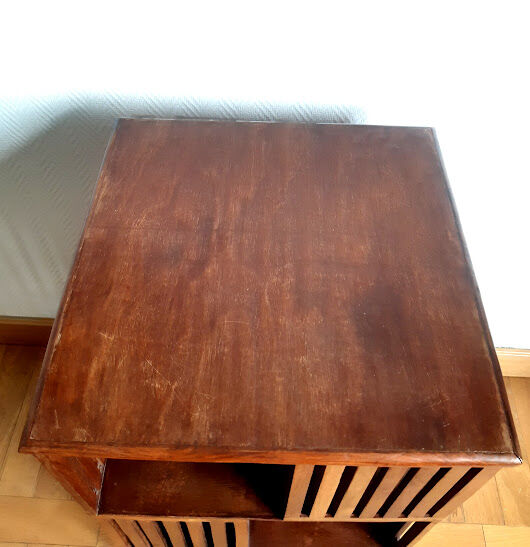 Danish teak revolving library 1960