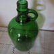 Cylinder glass handle a transparent color dark green