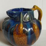 Art nouveau pitcher enamelled earth early twentieth century