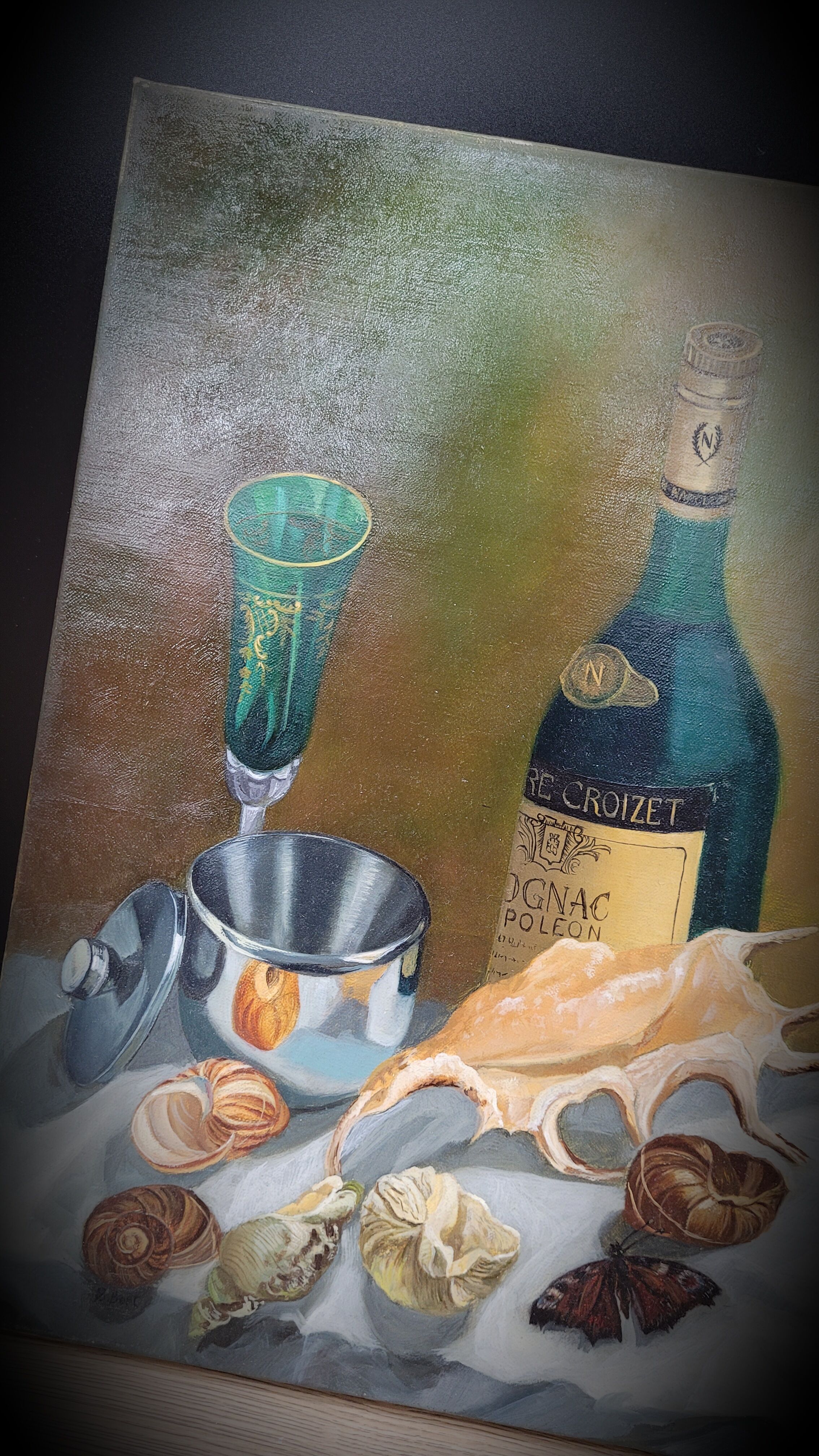 Seafood painting on canvas