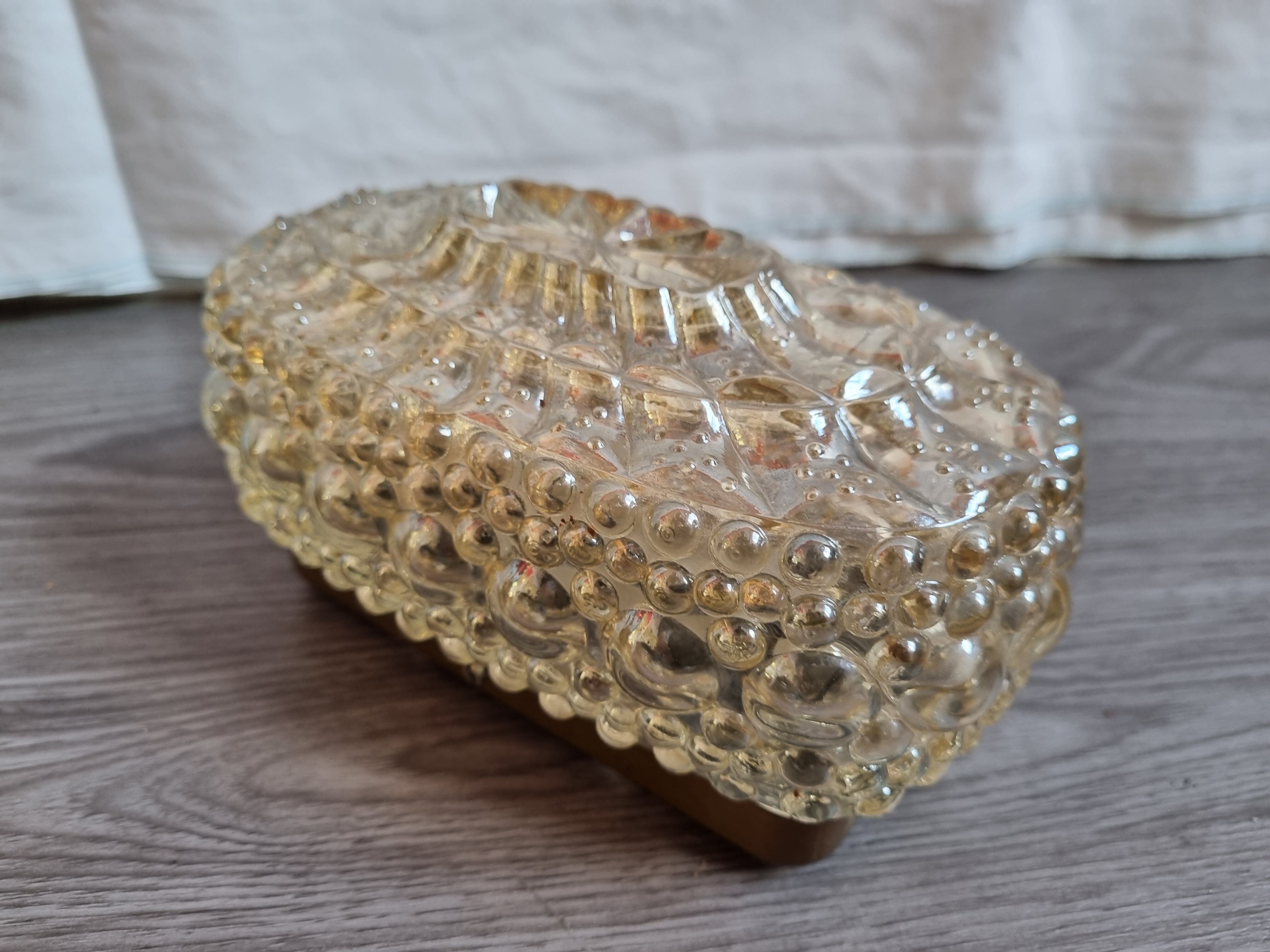 Glass ceiling lamp 60s