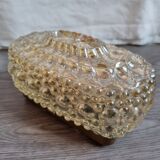 Glass ceiling lamp 60s