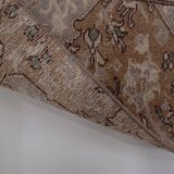 distressed turkish oushak rug runner 2' x 7'10"