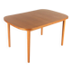 Vintage teak dining table with 2 extensions 1960 suede