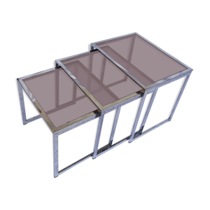 tables gigognes en verre