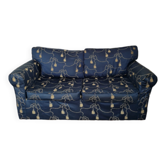 2-seater fabric sofa
