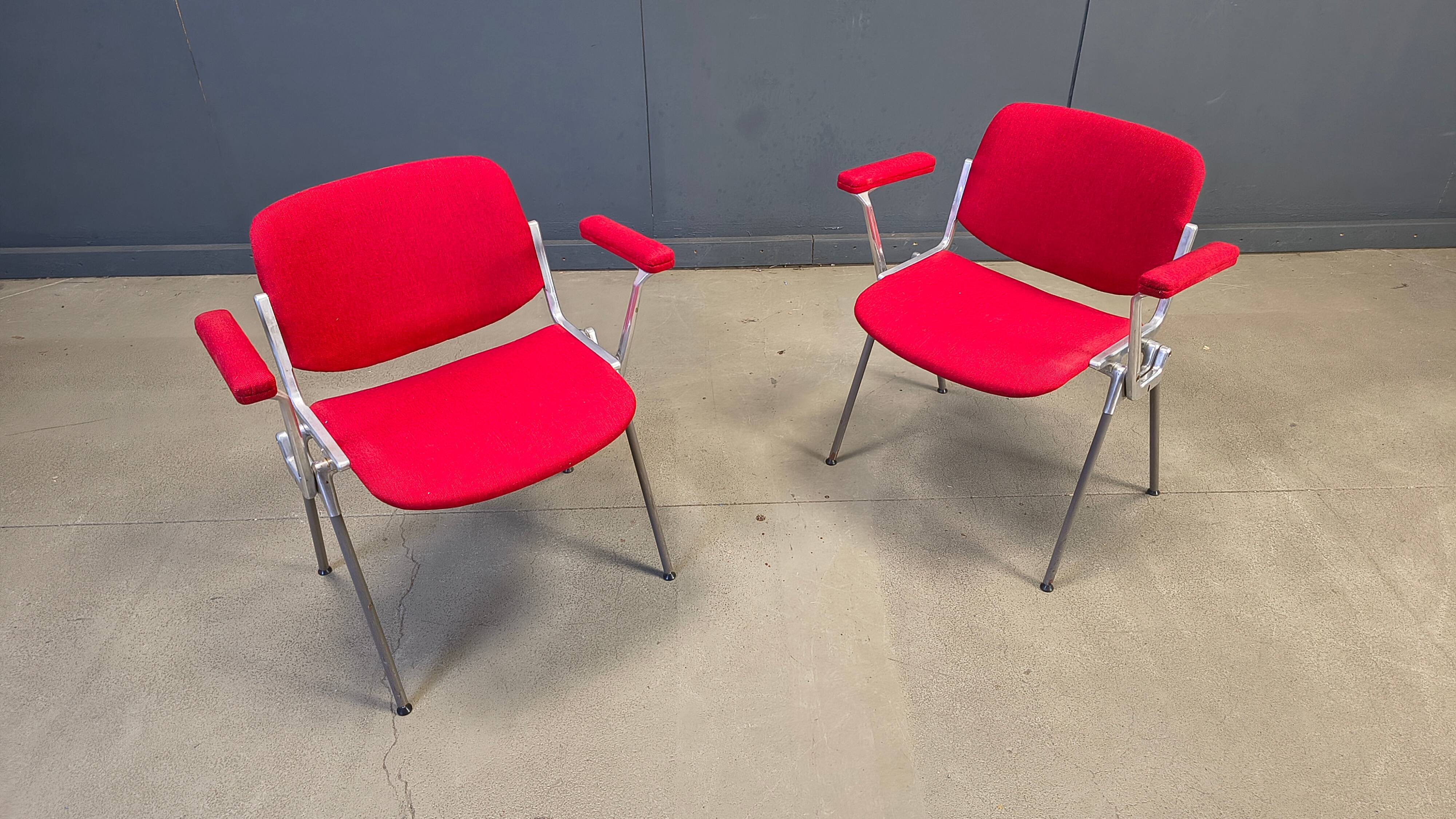 Chaises latérales vintage DSC 106 par Giancarlo Piretti pour Castelli, années 1970 - ensemble de 6
