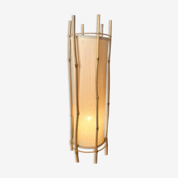 Bamboo lamp Louis Sognot 1960