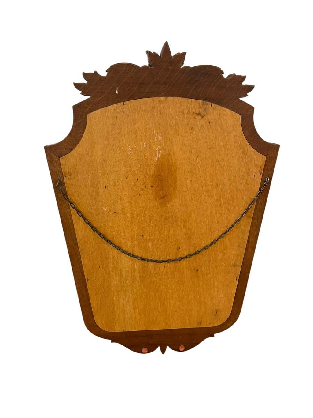 Miroir baroque vintage en bois / Miroir mural rétro en bois