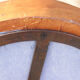 Tabouret vintage en acier et cuir de style industriel