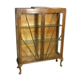 Vitrine art déco en chêne