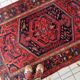 Handmade vintage Persian Hamadan rug 137cm x 194cm, 1960s
