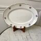 oval dish Digoin Sarreguemines small flowers 50s