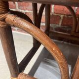 Rattan nesting table