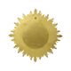 Miroir soleil Sunburst XL en résine dorée