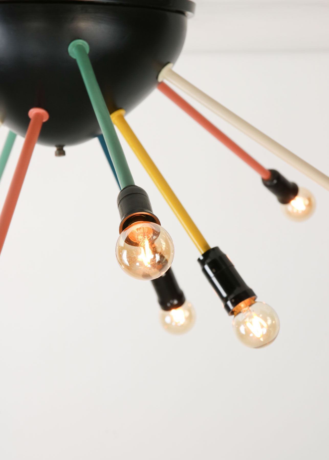 Mid-century Colourful Sputnik Chandelier, 50s