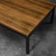 Vintage Mid-Century Danish Modern Brown Teak Low Coffee Table, 1960s