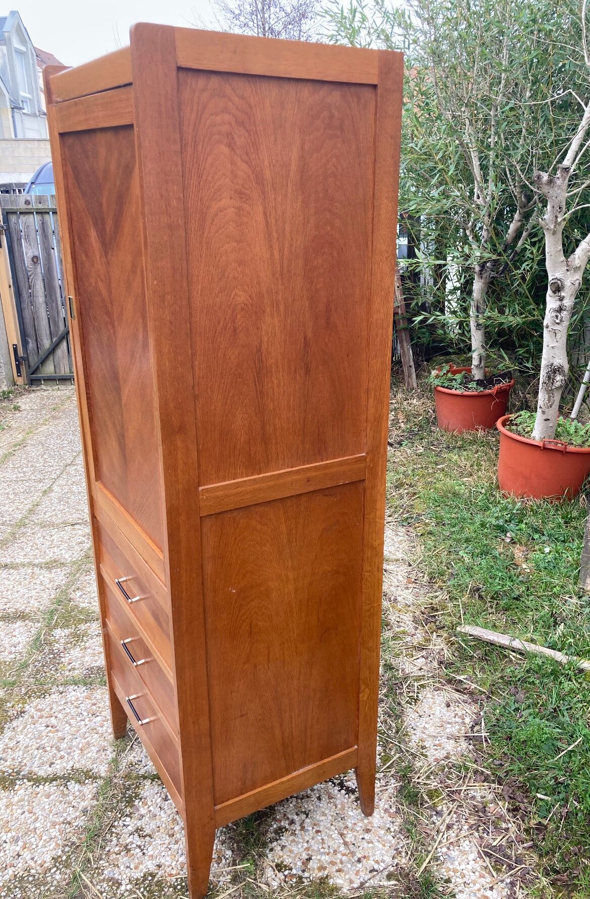 Vintage knitted bonnet feet compass