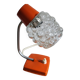 Lampe de chevet orange pop 1970